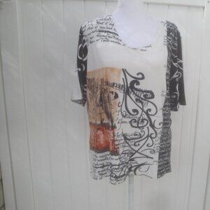 Dolce Bella Top Women's XL Print Quality Short Sleeve 100% Viscose (Soft)